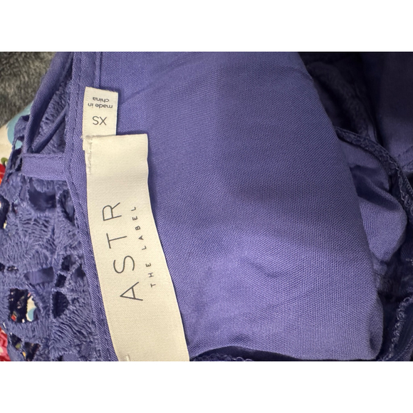 ASTR the Label Women’s Lace Midi Dress Size XS Purple - Picture 4 of 7